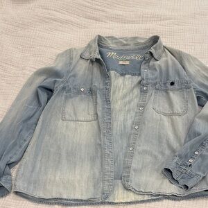 Madewell Faded Blue Denim Shirt
